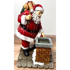 Christmas Santa Claus Chimney Figurine Collectible Decor